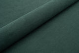 MØRKEGRØN TYK MAT VELOUR MØBELSTOF MED FLEECEBAGSIDE