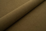 OLIVENBRUN TYK MAT VELOUR MØBELSTOF MED FLEECEBAGSIDE