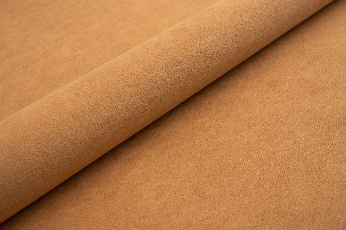 KOBBER TYK MAT VELOUR MØBELSTOF MED FLEECEBAGSIDE