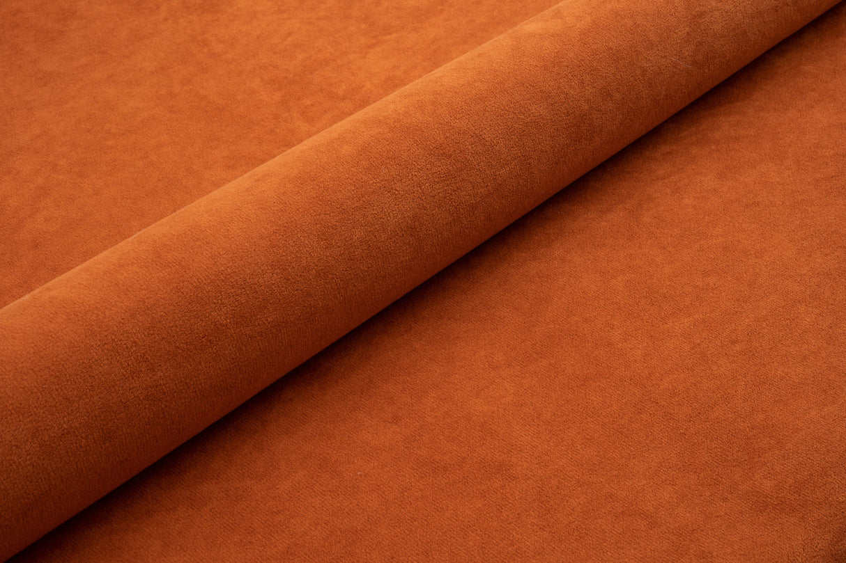 ROSTBRUN TJOCK MATT SAMMET MED FLEECEBOTTEN