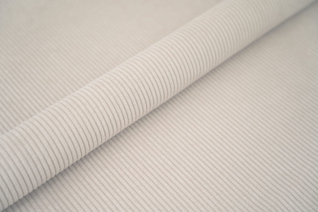 SANDFÄRGAD CORD MÖBELTYG – 5 MM RIBBAD SAMMET