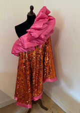 CHAMPAGNE PALJETTYG – STORA 8 MM PALJETTER & ENVÄGSSTRETCH