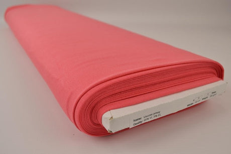 KORALL PINK VISKOSJERSEY – MJUK, ANDNINGSBAR & ELASTISK
