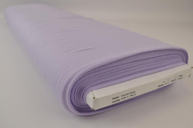 LAVENDEL VISKOSJERSEY – MJUK, ANDNINGSBAR & ELASTISK
