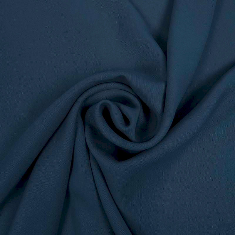 MØRKEBLÅ TENCEL™ TWILL – BLØD, ÅNDBAR & SMIDIG DRAPERING