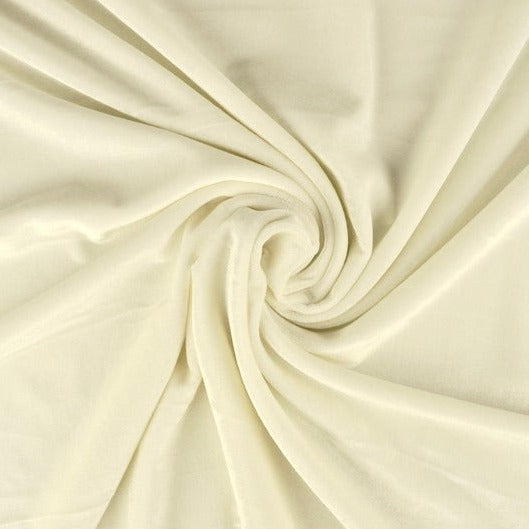 RÅVIT VELOUR MED STRETCH – MJUK STICKAD KVALITET