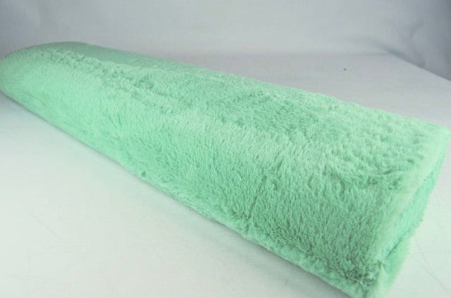 MINTGRÖN MJUK PLYSCH – 10 MM LUGG & TVÄRSGÅENDE STRETCH