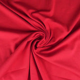 RÖD BOMULLSJERSEY – NATURLIG, ANDNINGSBAR & STRETCHIG