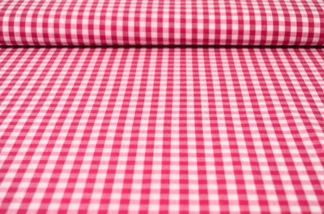 ROSA 6,5 MM GINGHAM RUTOR – OEKO-TEX BOMULL, LÄTT & ANDNINGSBART