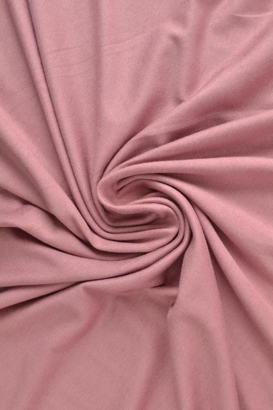 MÖRK VINTAGE ROSA VISKOSJERSEY – MJUK, ANDNINGSBAR & ELASTISK