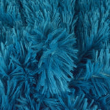 PETROLBLÅ LÅNGHÅRIG PLYSCH – 30 MM LUGG & TVÄRSGÅENDE STRETCH