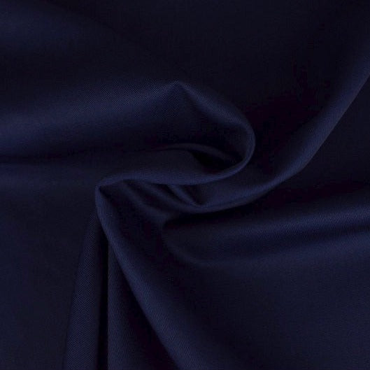 NAVYBLÅ BOMULLSTWILL – KRAFTIGT OCH FORMSTABILT TYG