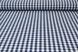 NAVY 6,5 MM GINGHAM TERN – OEKO-TEX BOMULD, LET & ÅNDBAR