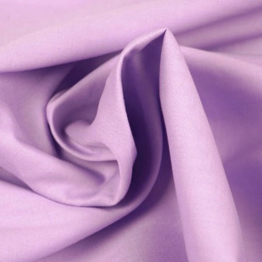 LAVENDELFÄRGAD BOMULLSPOPLIN – TÄTT VÄVT BOMULLSTYG