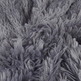 MØRKEGRÅ LANGHÅRET PLYS – 30 MM LUV & ENVEJS STRÆK