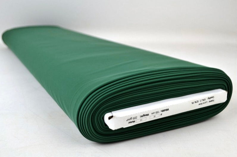 MØRKEGRØN LYCRA – 4-VEJS STRÆK & HURTIGTØRRENDE
