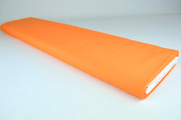 ORANGE BOMULLSPOPLIN – TÄTT VÄVT BOMULLSTYG