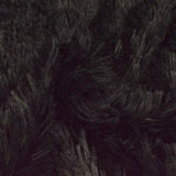 SVART LÅNGHÅRIG PLYSCH – 30 MM LUGG & TVÄRSGÅENDE STRETCH