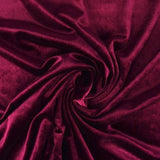 VINRØD VELOUR MED STRÆK