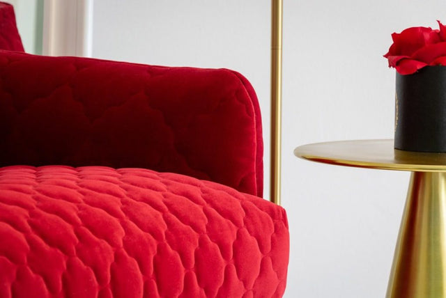MØRK SMARAGDGRØN MAGIC VELVET 3D – QUILTET VELOUR MED DRÅBEMØNSTER