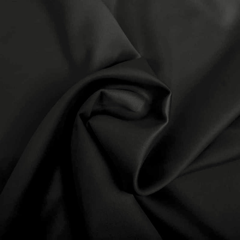 SVART MATT SATIN MED STRETCH – 2-VÄGSSTRETCH & MATT LYSTER