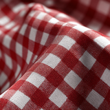 LJUSROSA 6,5 MM GINGHAM RÄNDER – OEKO-TEX BOMULL, LÄTT & ANDNINGSBART