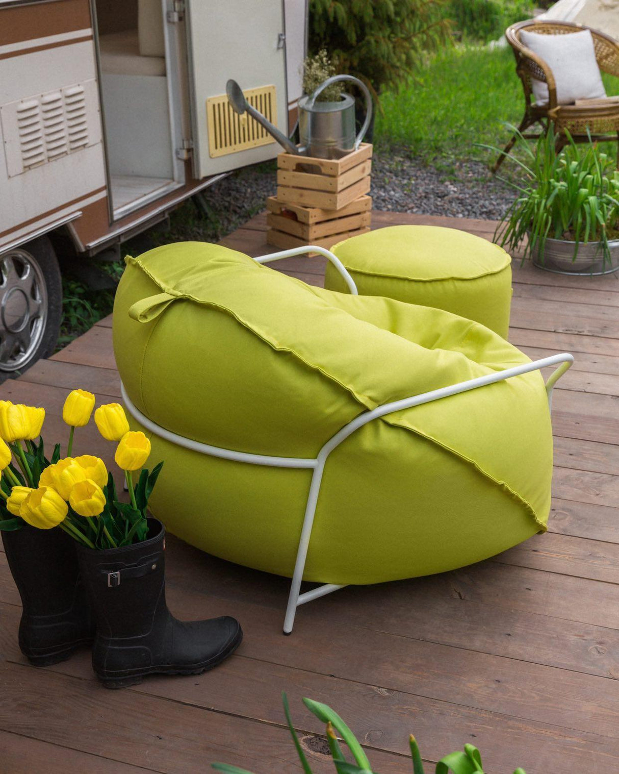 BEIGE KANARIA UTOMHUSMÖBELTYG – VATTEN- & UV-RESISTENT