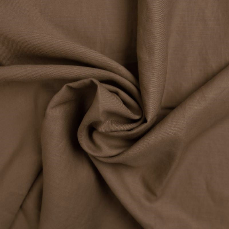 MÖRK NATURFÄRGAD TENCELLINO (TENCEL™/LINNE) – MJUK TWILLVÄVD KVALITET