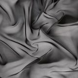 BRANDHÄMMANDE SEMITRANSPARENT VOILE FÖR GARDINER (300 CM) - SVART