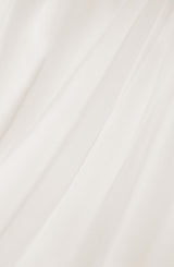 BRANDHÆMMENDE ORGANZA GARDINSTOF - RÅHVID