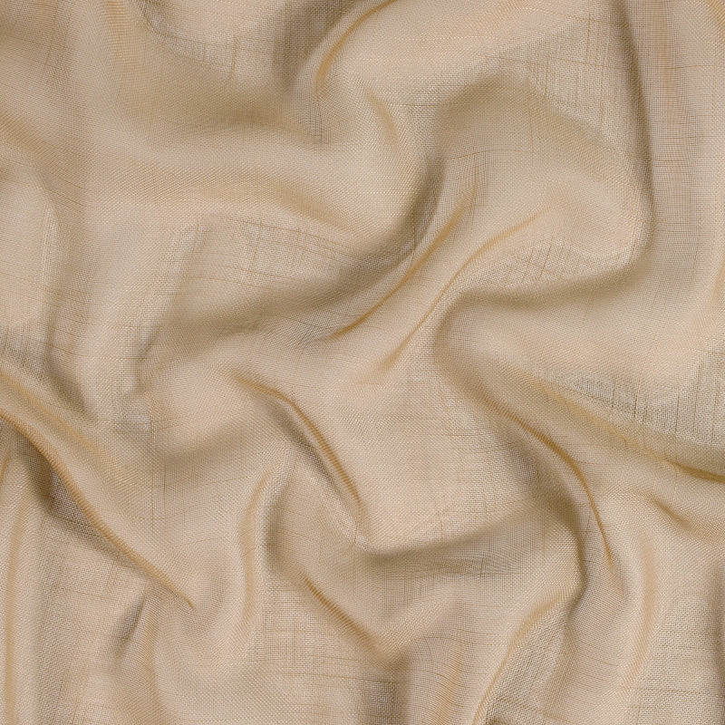 BRANDHÄMMANDE SEMI-TRANSPARENT NATURLIG GARDINTYG - BEIGE