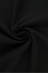 SVART DOUBLE GAUZE MUSSLIN – MJUK & ANDNINGSBAR