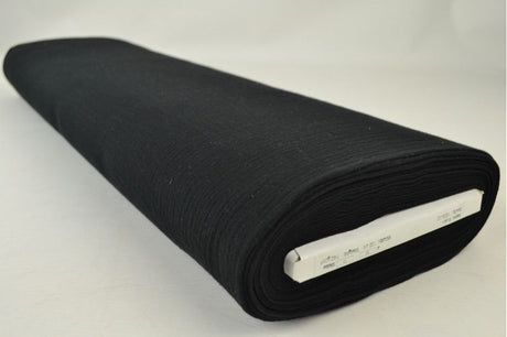 SVART DOUBLE GAUZE MUSSLIN – MJUK & ANDNINGSBAR