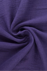 MÖRKLILA DOUBLE GAUZE MUSSLIN – MJUK & ANDNINGSBAR