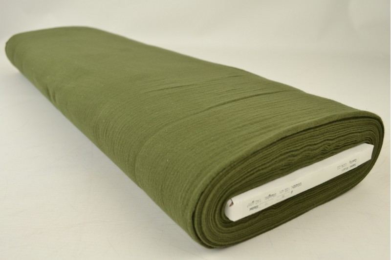 MOSSGRÖN DOUBLE GAUZE MUSSLIN – MJUK & ANDNINGSBAR