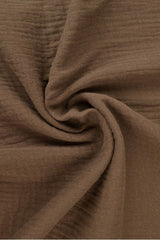 BRUN DOUBLE GAUZE MUSSLIN – MJUK & ANDNINGSBAR