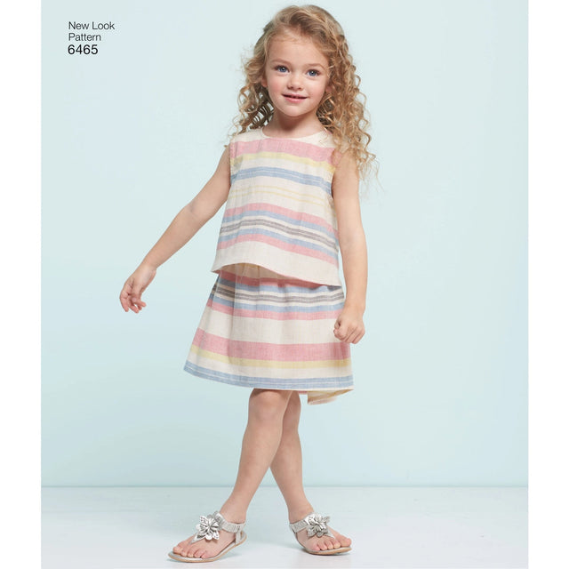 NEW LOOK SYMØNSTER TIL NEDERDEL, SHORTS OG TOP – STR. 3-8 ÅR
