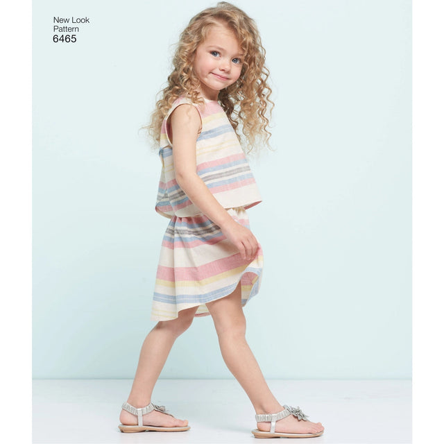 NEW LOOK SYMØNSTER TIL NEDERDEL, SHORTS OG TOP – STR. 3-8 ÅR