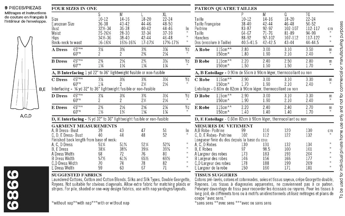 NEW LOOK SYMØNSTER TIL A-FORMET KJOLE I FEM VARIANTER