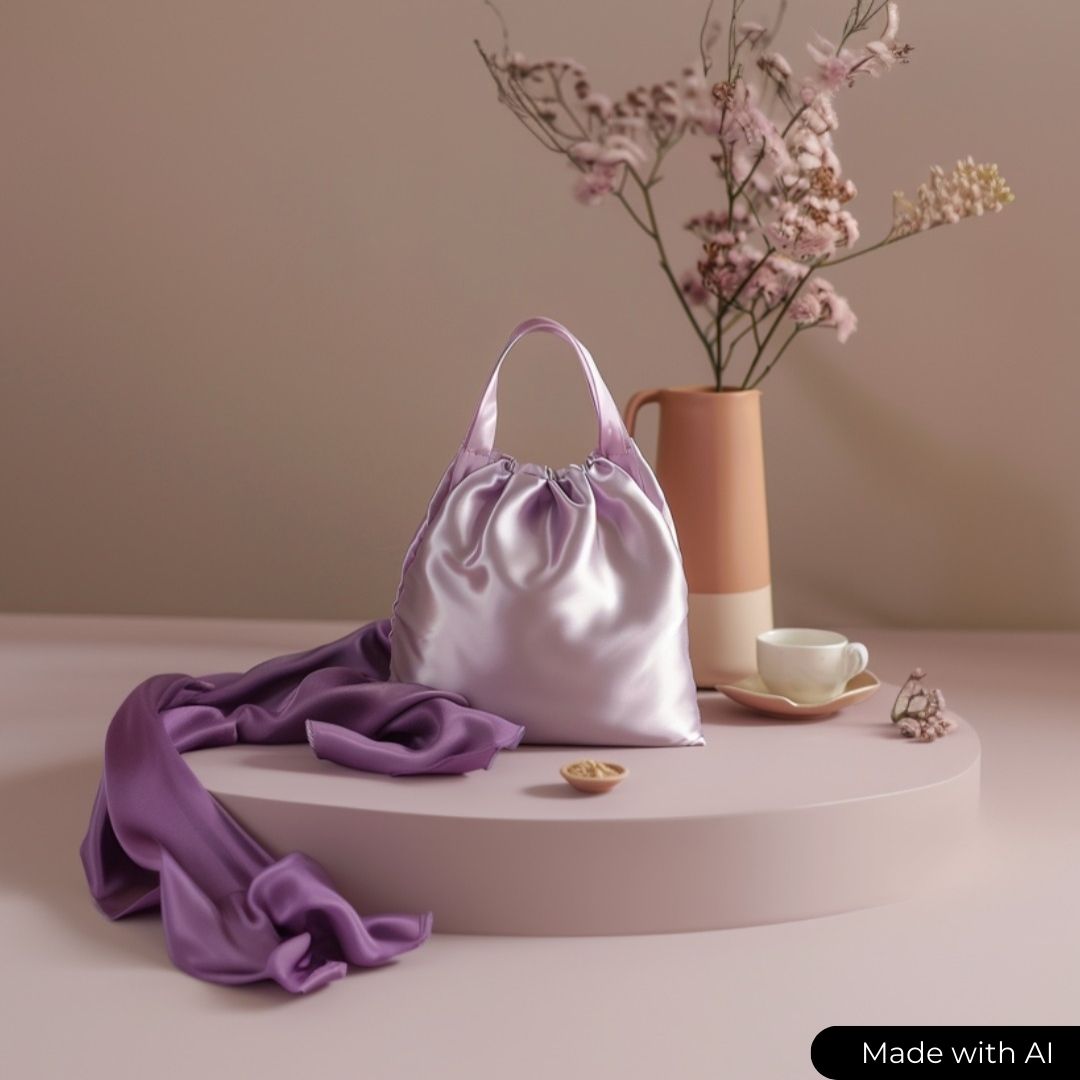 VINTAGE ROSA SATIN TYG – LÄTT & GLANSIGT