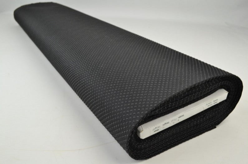 SORT SKRIDSIKKERT STOF – KNOPPER, TÆTVÆVET & UDEN STRÆK