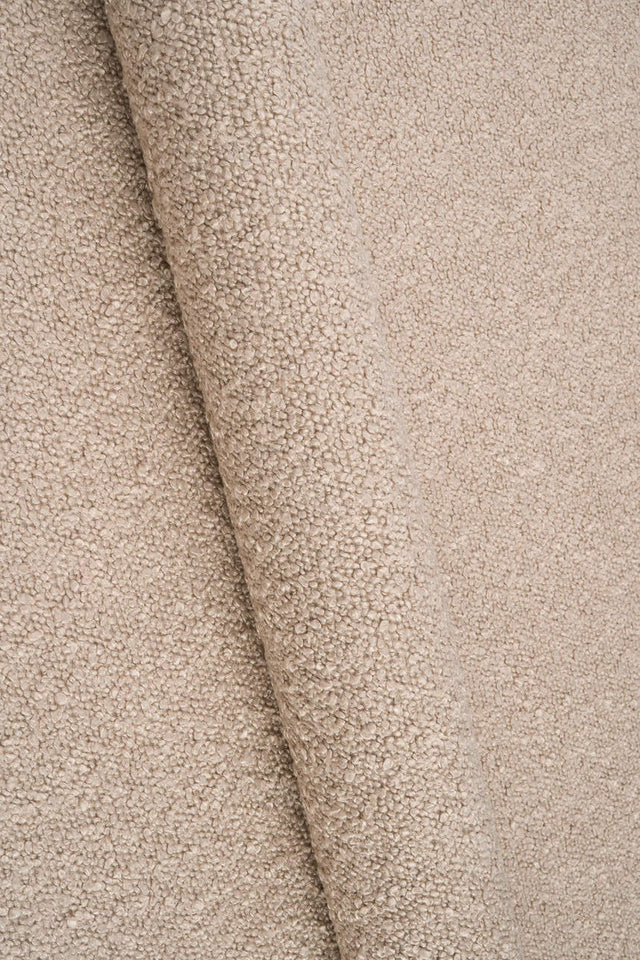 VARM MANDELBEIGE BALOO BOUCLÉ MØBELSTOF – TEDDY-STRUKTUR & EKSTREM SLIDSTYRKE