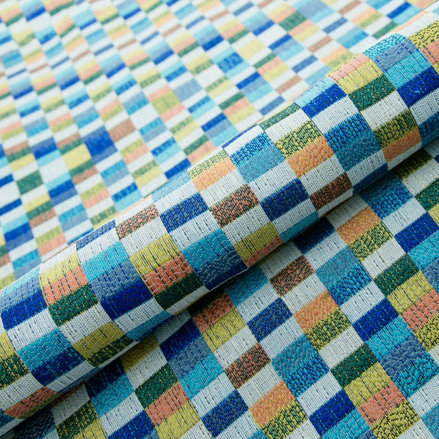 KONFETTI-TERN PÅ HVID BARCELONA JACQUARD DEKORATIONSSTOF – KONFETTI-TERN