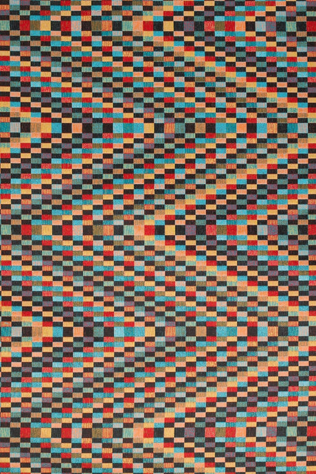 VARM KONFETTIRUTOR PÅ SVART BARCELONA JACQUARD DEKORATIONSTYG – KONFETTIRUTOR