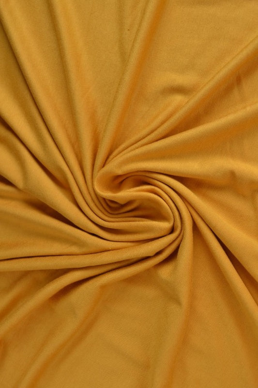 CURRYGUL VISKOSJERSEY – MJUK, ANDNINGSBAR & ELASTISK