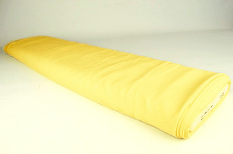 LYS GUL CHIFFON – LET, GENNEMSIGTIG & MED FLOT FALD