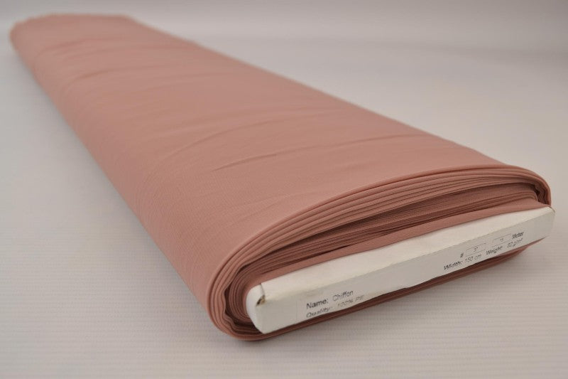 VINTAGE ROSA CHIFFONG – LÄTT, TRANSPARENT & MED VACKERT FALL