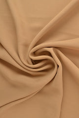 MÖRK BEIGE CHIFFONG – LÄTT, TRANSPARENT & MED VACKERT FALL