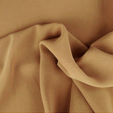 MØRK BEIGE CHIFFON – LET, GENNEMSIGTIG & MED FLOT FALD