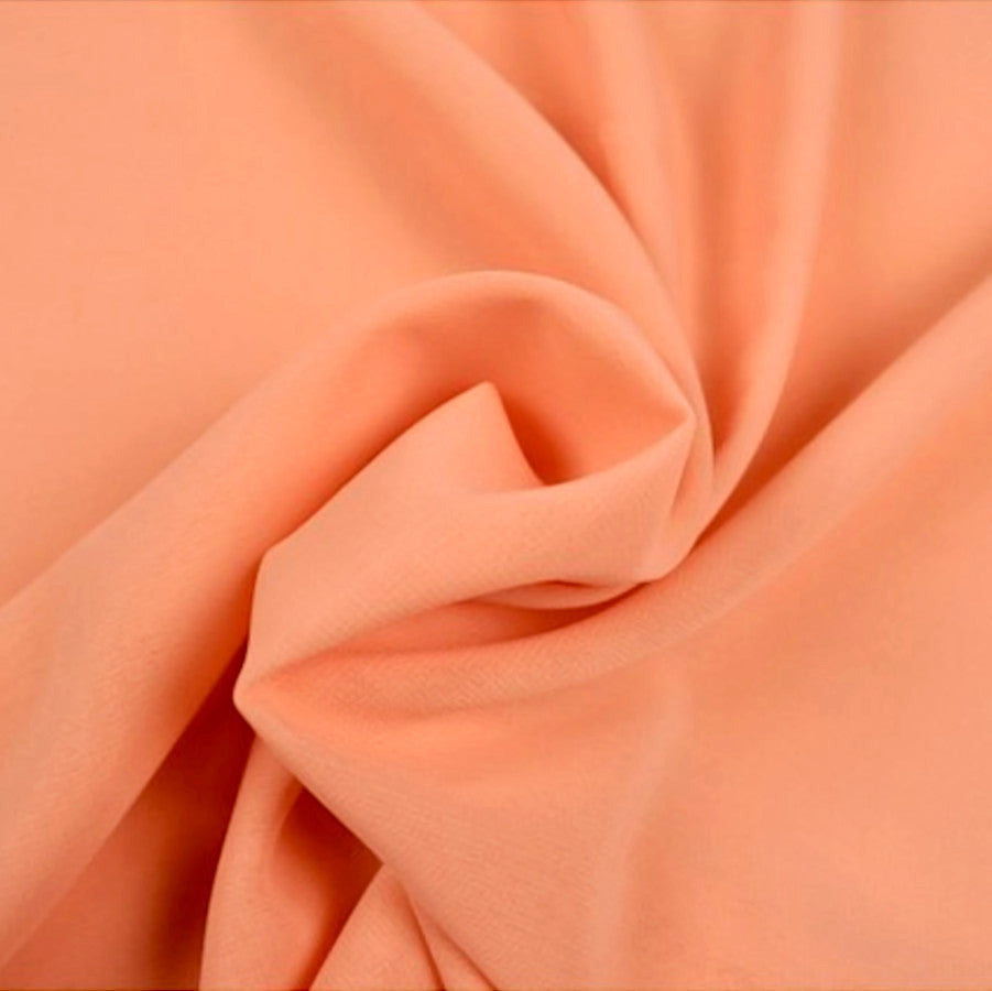 LAKSEFARVET CHIFFON – LET, GENNEMSIGTIG & MED FLOT FALD